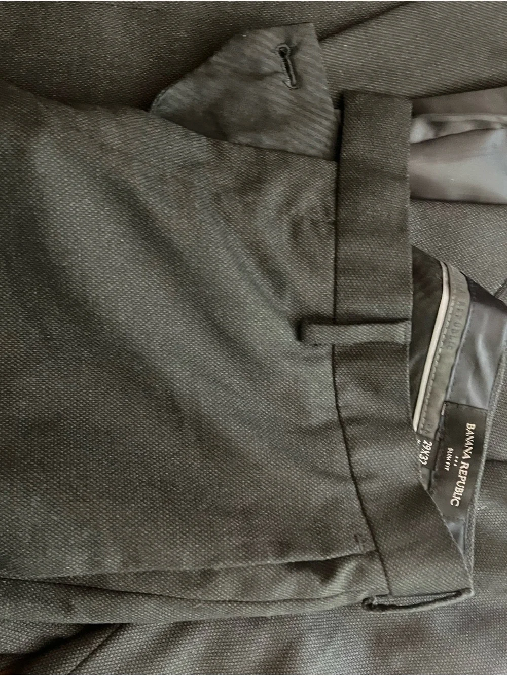 Banana Republic Charcoal Great Suit - Jacket 36R Pants 29/32